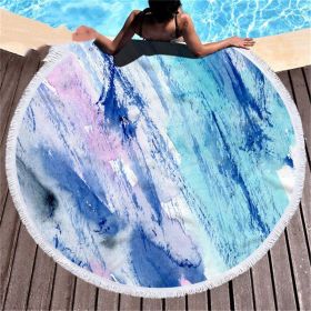 Marbling beach towel (Option: B-Diameter 180cm)